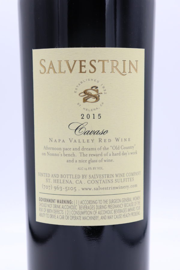Salvestrin Cavaso Red Blend 2015 - Image 2