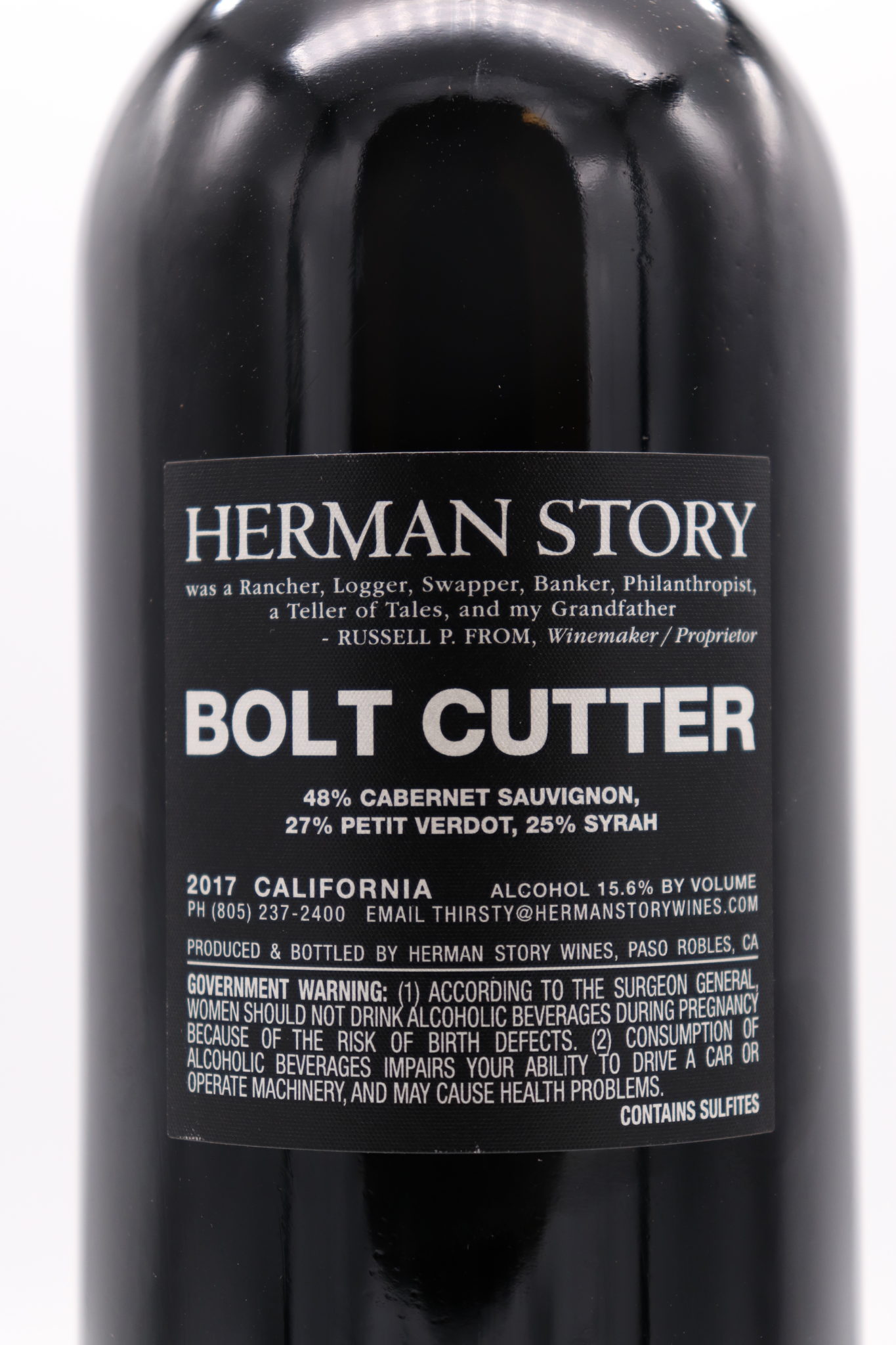 Herman Story Bolt Cutter 2017 Old Vine Wine & Spirits