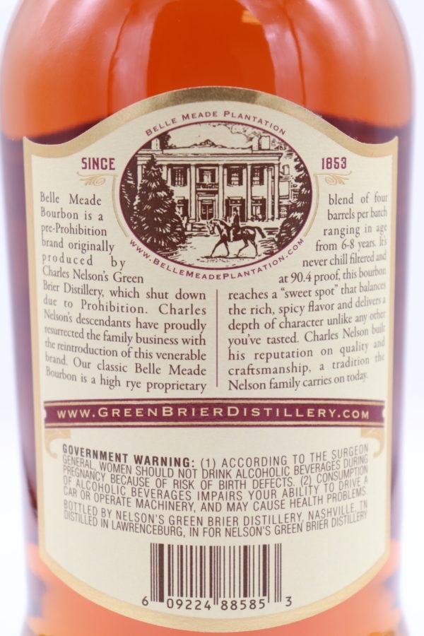 Belle Meade Sour Mash Bourbon - Image 2