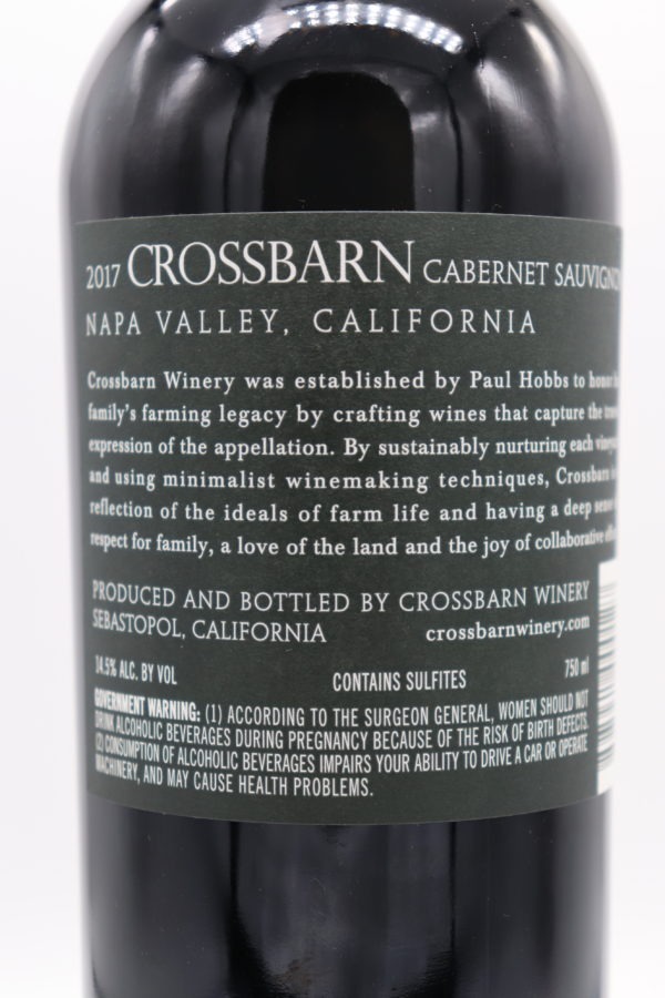 Paul Hobbs Crossbarn Cabernet Sauvignon 2017 - Image 2