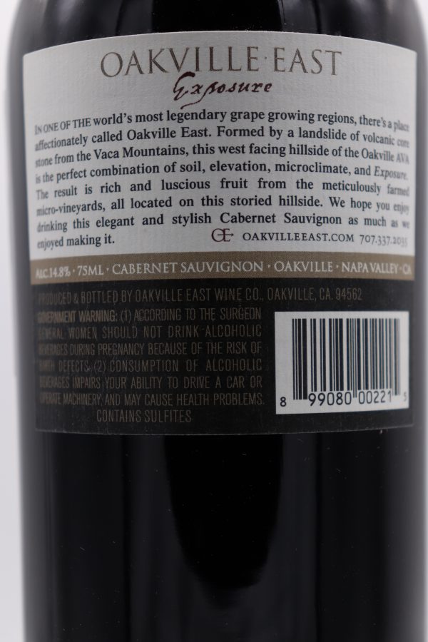 Oakville East Exposure Sauvignon 2014 Old Vine Wine & Spirits
