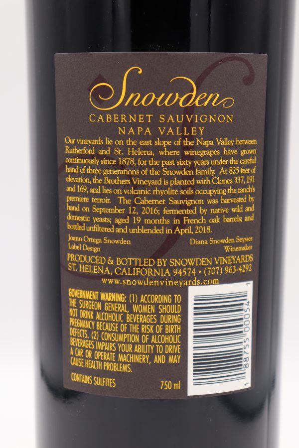 Snowden Cabernet Sauvignon 2016 - Image 2