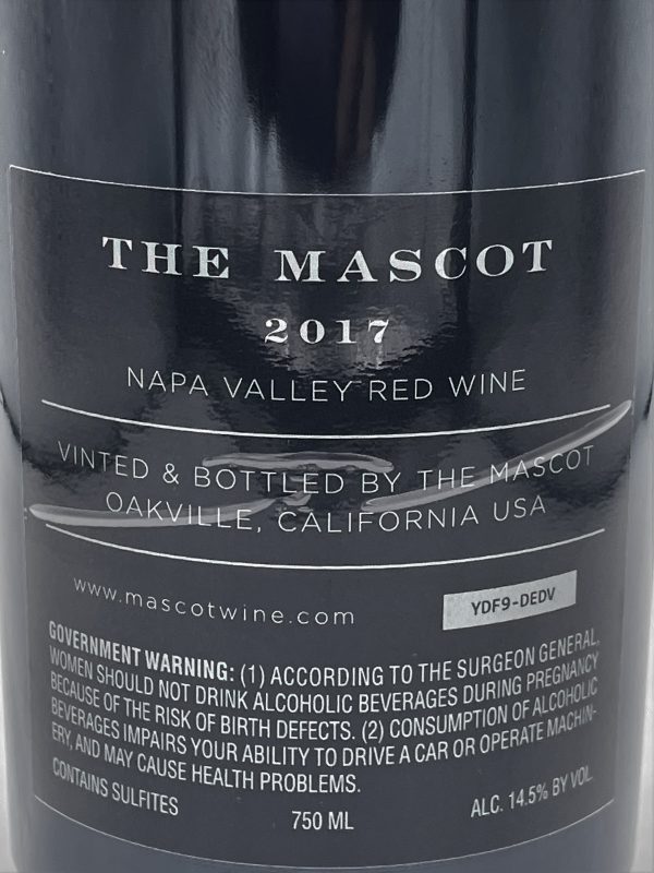 The Mascot 2017 Napa Valley Red Wine - Image 2