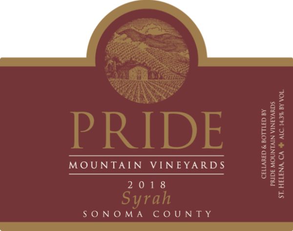 Pride Mountain Vineyards 2018 Syrah Sonoma County - Image 2
